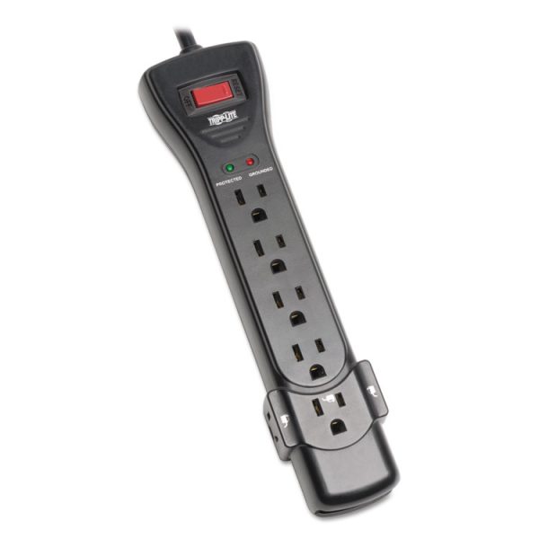 Protect It! Surge Protector, 7 AC Outlets, 7 ft Cord, 2,160 J, Black - Image 3