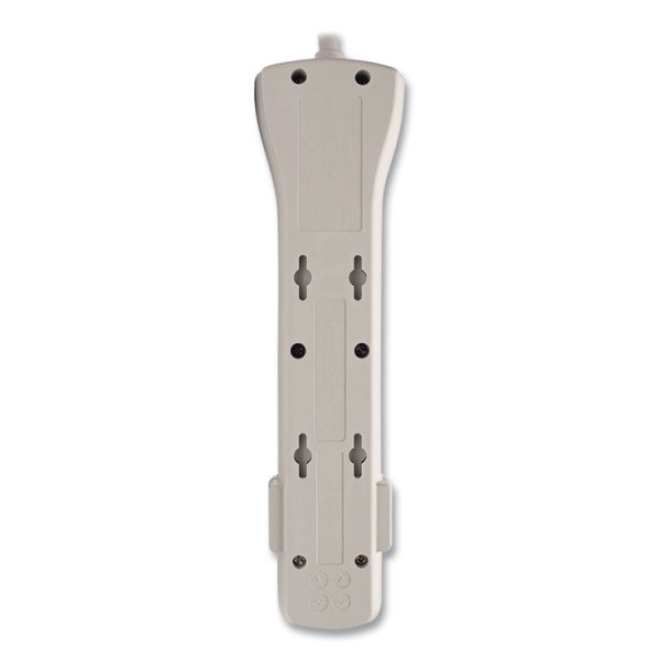 Protect It! Surge Protector, 7 AC Outlets, 15 ft Cord, 2,520 J, Light Gray - Image 2