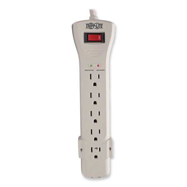 Protect It! Surge Protector, 7 AC Outlets, 15 ft Cord, 2,520 J, Light Gray - Image 6