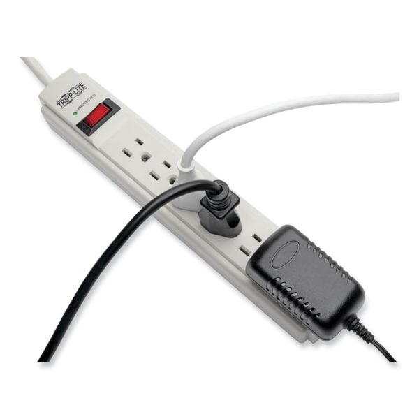 Protect It! Surge Protector, 6 AC Outlets, 15 ft Cord, 790 J, Light Gray - Image 5