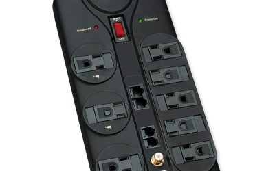 Protect It! Surge Protector, 8 AC Outlets, 10 ft Cord, 3,240 J, Black