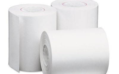 Adding Machine/Cash Register Thermal Paper Roll, 0.5″ Core, 2.25″ x 50 ft, WE, 50/Carton