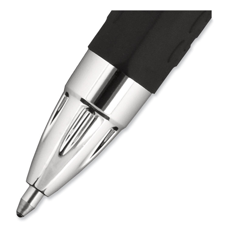 Signo 207 Gel Pen, Retractable, Bold 1 mm, Black Ink, Smoke/Black Barrel, Dozen - Image 3