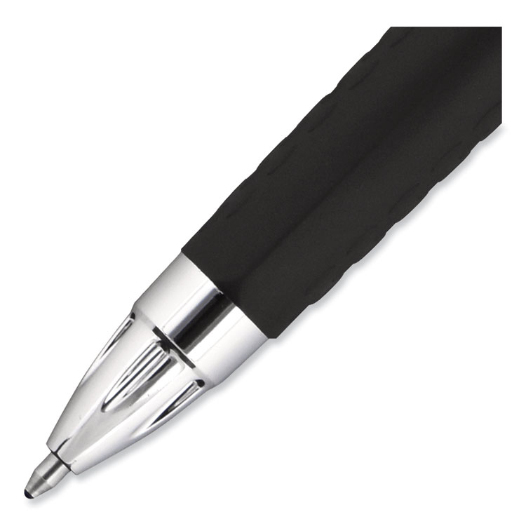 Signo 207 Gel Pen, Retractable, Bold 1 mm, Blue Ink, Smoke/Black/Blue Barrel, Dozen - Image 3