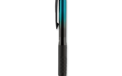 207 BLX Series Gel Pen, Retractable, Medium 0.7 mm, Blue-Infused Black Ink, Black/Blue/Smoke Barrel