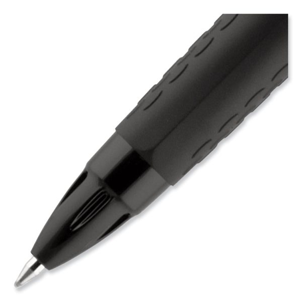 207 BLX Series Gel Pen, Retractable, Medium 0.7 mm, Blue-Infused Black Ink, Black/Blue/Smoke Barrel - Image 2