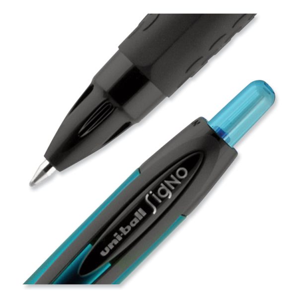 207 BLX Series Gel Pen, Retractable, Medium 0.7 mm, Blue-Infused Black Ink, Black/Blue/Smoke Barrel - Image 4