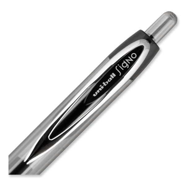 Signo 207 Gel Pen Value Pack, Retractable, Medium 0.7 mm, Black Ink, Smoke/Black Barrel, 36/Box - Image 4
