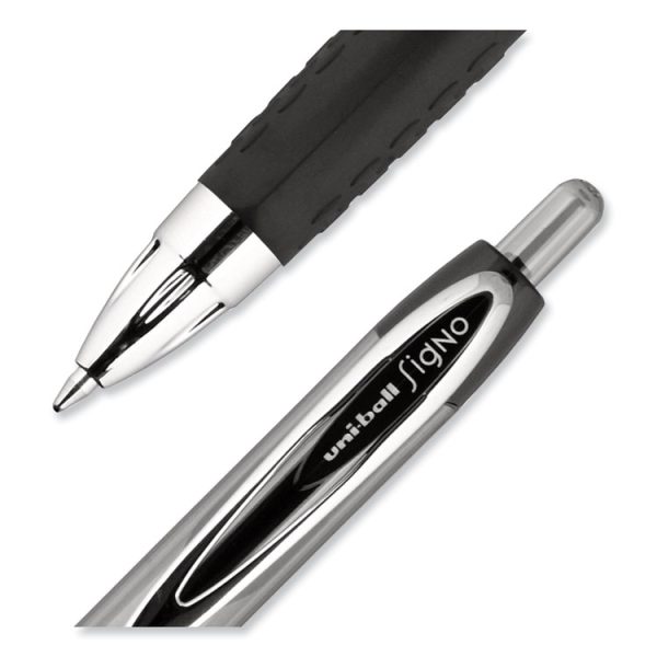 Signo 207 Gel Pen Value Pack, Retractable, Medium 0.7 mm, Black Ink, Smoke/Black Barrel, 36/Box - Image 5