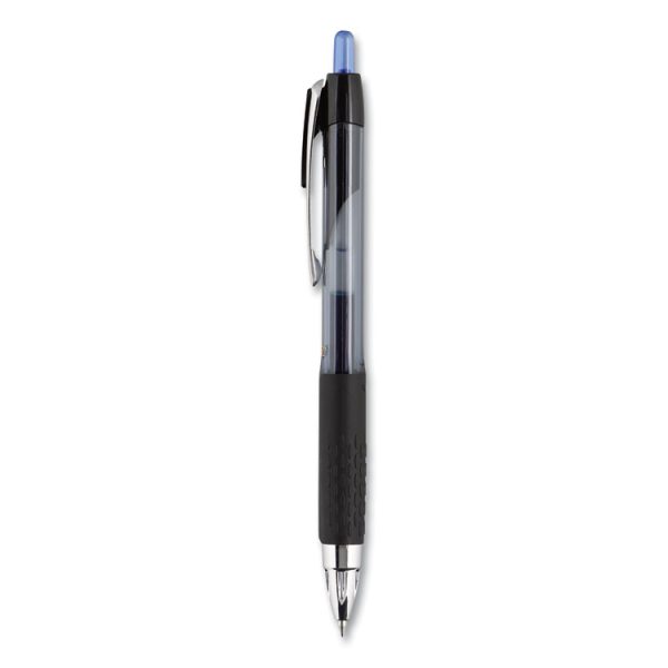 Signo 207 Gel Pen, Retractable, Medium 0.7 mm, Blue Ink, Smoke/Black/Blue Barrel, 36/Box - Image 2