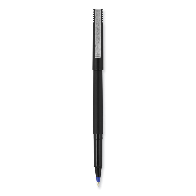 Roller Ball Pen, Stick, Extra-Fine 0.5 mm, Black Ink, Black Barrel, 36/Pack - Image 2