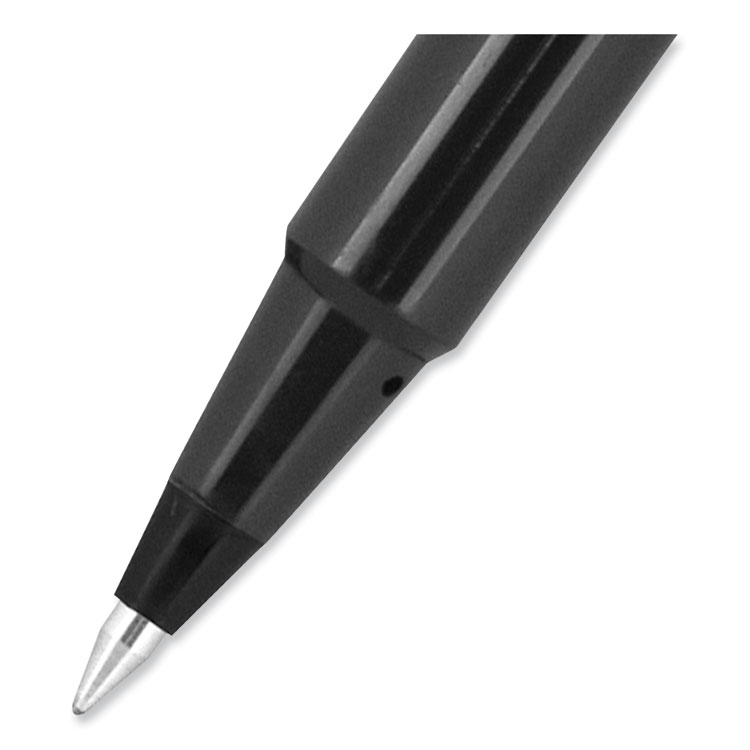 Roller Ball Pen, Stick, Extra-Fine 0.5 mm, Black Ink, Black Barrel, 36/Pack - Image 7
