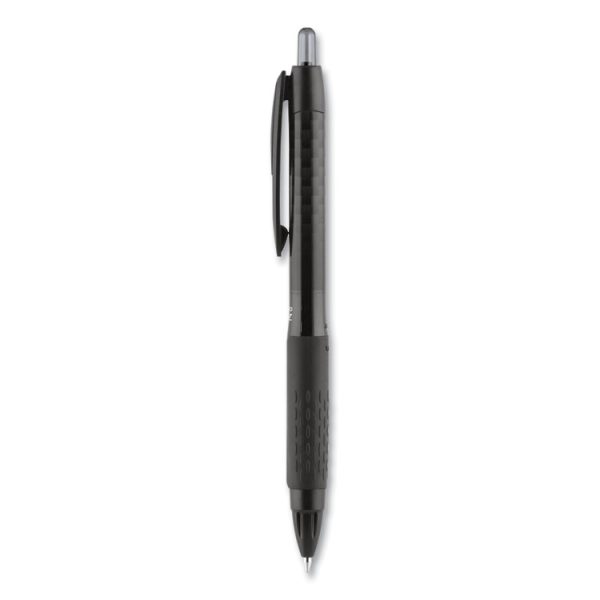 307 Gel Pen, Retractable, Medium 0.7 Mm, Black Ink, Black Barrel, Dozen
