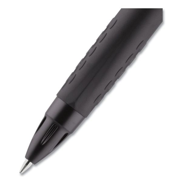 307 Gel Pen, Retractable, Medium 0.7 Mm, Black Ink, Black Barrel, Dozen - Image 3
