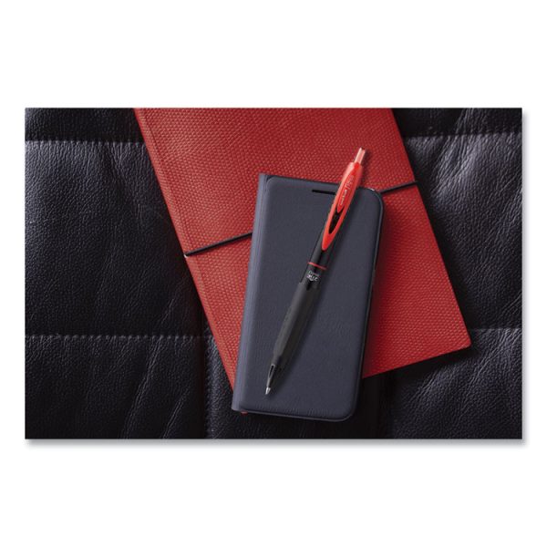 307 Gel Pen, Retractable, Medium 0.7 Mm, Black Ink, Black Barrel, Dozen - Image 9