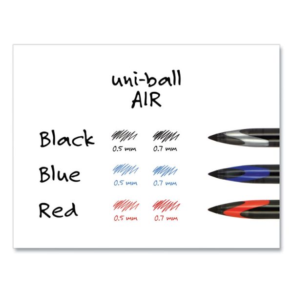 Air Porous Rollerball Pen, Medium 0.7 Mm, Black Ink/barrel, Dozen - Image 6