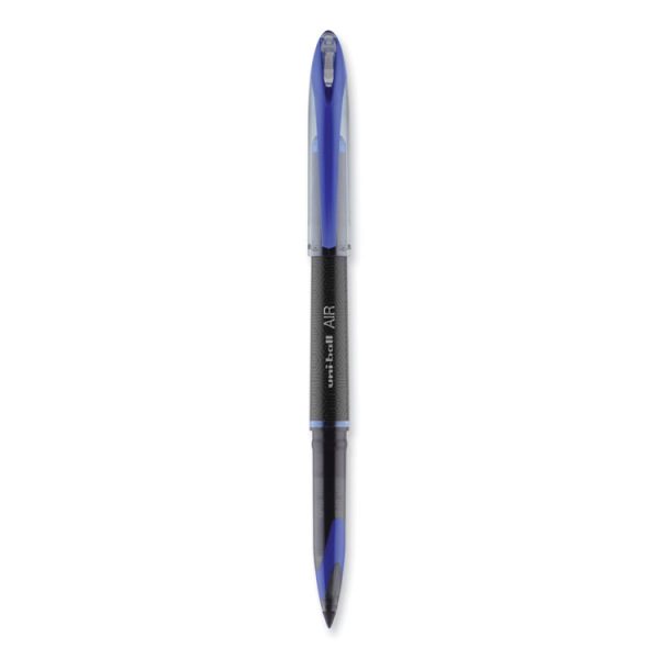AIR Porous Roller Ball Pen, Stick, Medium 0.7 mm, Blue Ink, Black/Blue Barrel, Dozen - Image 2