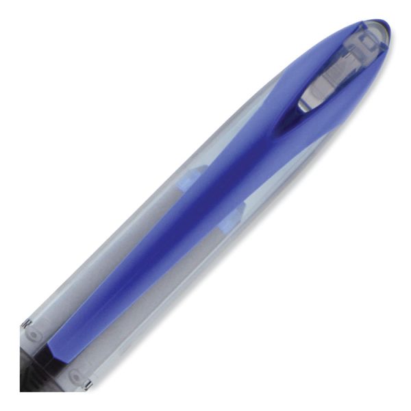 AIR Porous Roller Ball Pen, Stick, Medium 0.7 mm, Blue Ink, Black/Blue Barrel, Dozen - Image 6