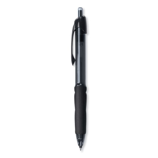 Power Tank Rt Ballpoint Pen, Retractable, Bold 1 Mm, Black Ink, Smoke/black Barrel, Dozen - Image 2