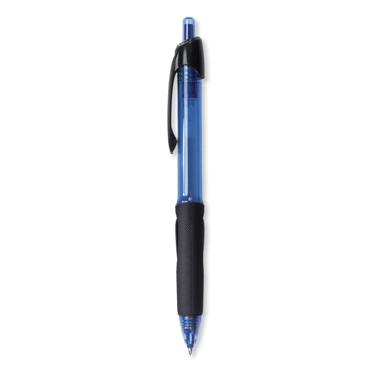 Power Tank RT Ballpoint Pen, Retractable, Bold 1 mm, Blue Ink, Translucent Blue/Black Barrel, Dozen - Image 2