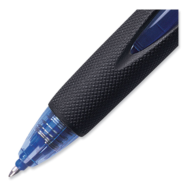 Power Tank RT Ballpoint Pen, Retractable, Bold 1 mm, Blue Ink, Translucent Blue/Black Barrel, Dozen - Image 3