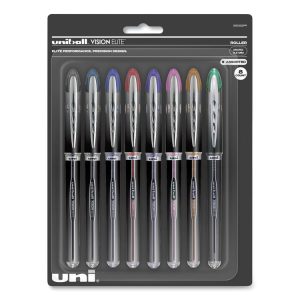 VISION ELITE Hybrid Gel Pen, Stick, Fine 0.5 mm, Assorted Ink and Barrel Colors