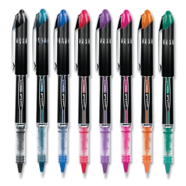 VISION ELITE Hybrid Gel Pen, Stick, Fine 0.5 mm, Assorted Ink and Barrel Colors - Image 4