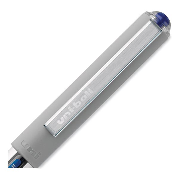 VISION Roller Ball Pen, Stick, Fine 0.7 mm, Blue Ink, Silver/Blue/Clear Barrel, Dozen - Image 6