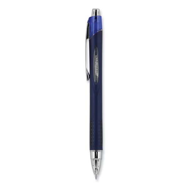 Jetstream Retractable Hybrid Gel Pen, Fine 0.7 mm, Blue Ink, Blue/Silver Barrel - Image 3