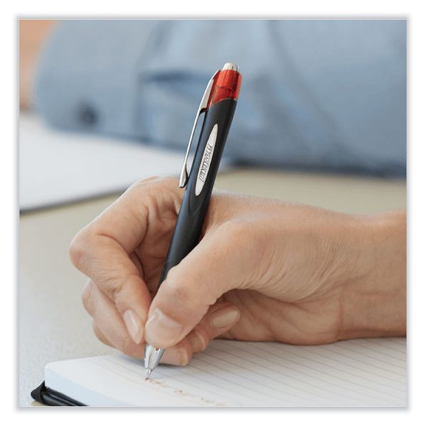 Jetstream Retractable Hybrid Gel Pen, Fine 0.7 mm, Blue Ink, Blue/Silver Barrel - Image 8