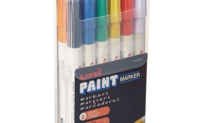 Permanent Marker, Fine Bullet Tip, Assorted Colors, 12/set