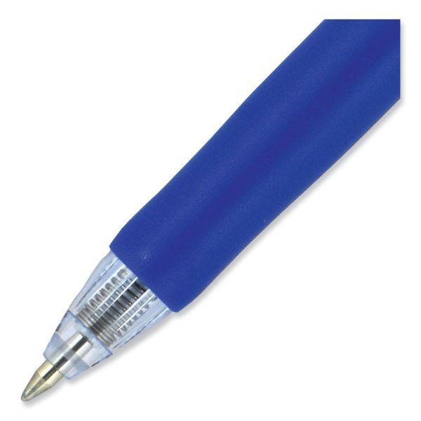 Signo Gel Pen, Retractable, Medium 0.7 mm, Blue Ink, Silver/Blue Barrel, Dozen - Image 7