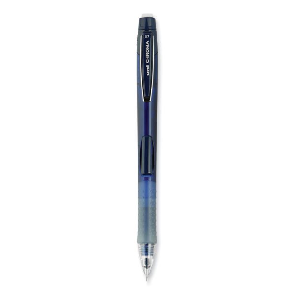 Chroma Mechanical Pencil, 0.7 Mm, Hb (#2), Black Lead, Cobalt Barrel, Dozen - Image 2