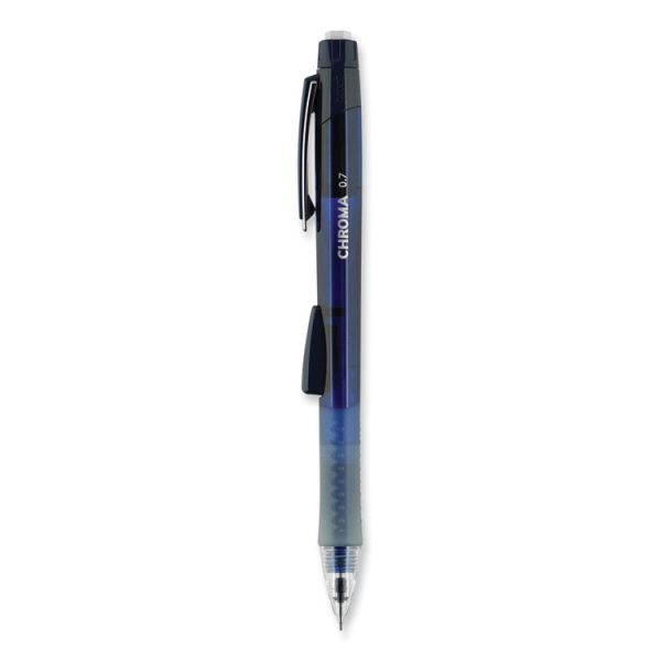 Chroma Mechanical Pencil, 0.7 Mm, Hb (#2), Black Lead, Cobalt Barrel, Dozen - Image 3