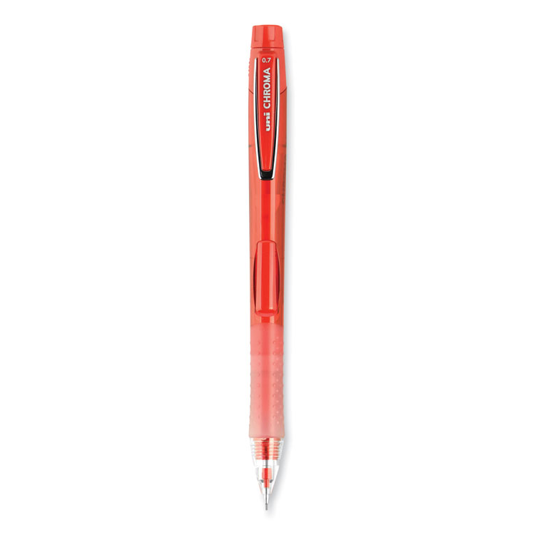 Chroma Mechanical Pencil, 0.7 Mm, Hb (#2), Black Lead, Red Barrel, Dozen - Image 2