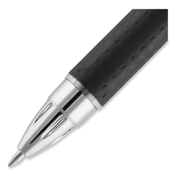 Jetstream Retractable Hybrid Gel Pen, Bold 1 mm, Blue Ink, Black/Silver/Blue Barrel - Image 5