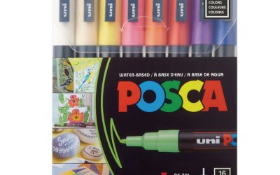 Permanent Specialty Marker, Fine Bullet Tip, Assorted Colors,16/Pack