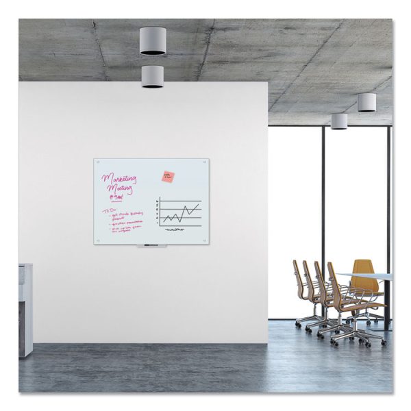 Glass Dry Erase Board, 47 x 35, White Surface - Image 2