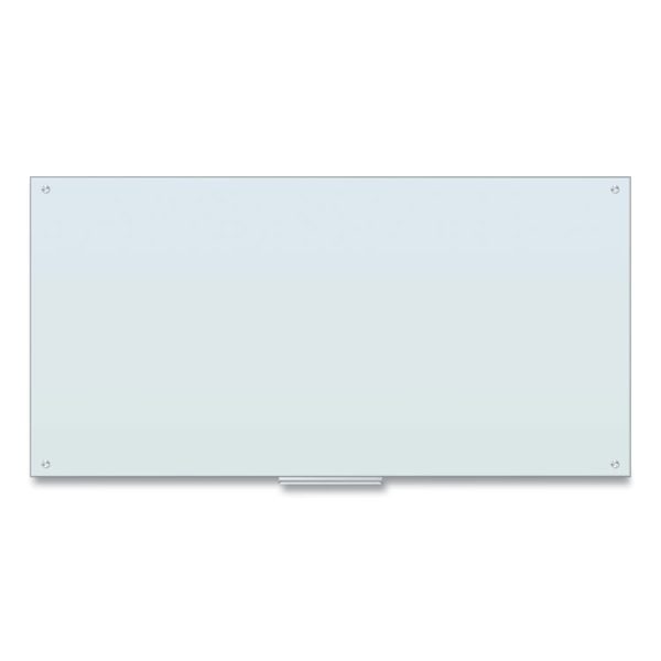 Glass Dry Erase Board, 70 x 35, White Surface