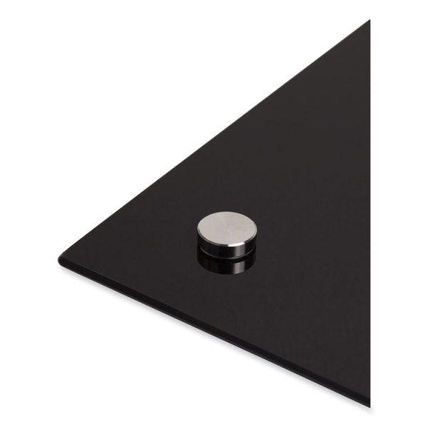 Black Glass Dry Erase Board, 70 x 47, Black Surface - Image 3