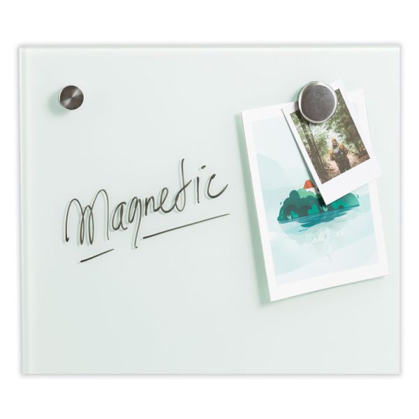 Glass Dry Erase Board, 35 x 23, White Surface - Image 3