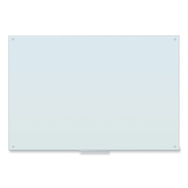 Glass Dry Erase Board, 70 x 47, White Surface