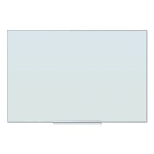 Floating Glass Ghost Grid Dry Erase Board, 35 x 23, White