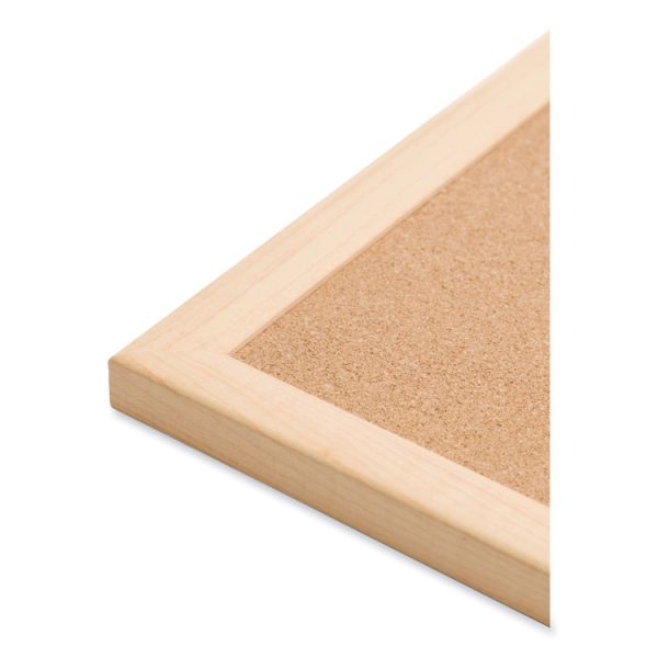 Cork Bulletin Board, 70 x 47, Tan Surface, Birch Wood Frame - Image 4