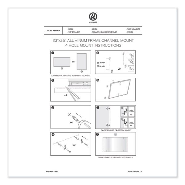 PINIT Magnetic Dry Erase Undated One Month Calendar, 35 x 23, White - Image 6