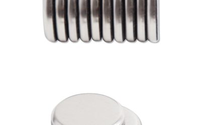 High Energy Magnets, Circle, Silver, 1.25″ Diameter, 12/Pack