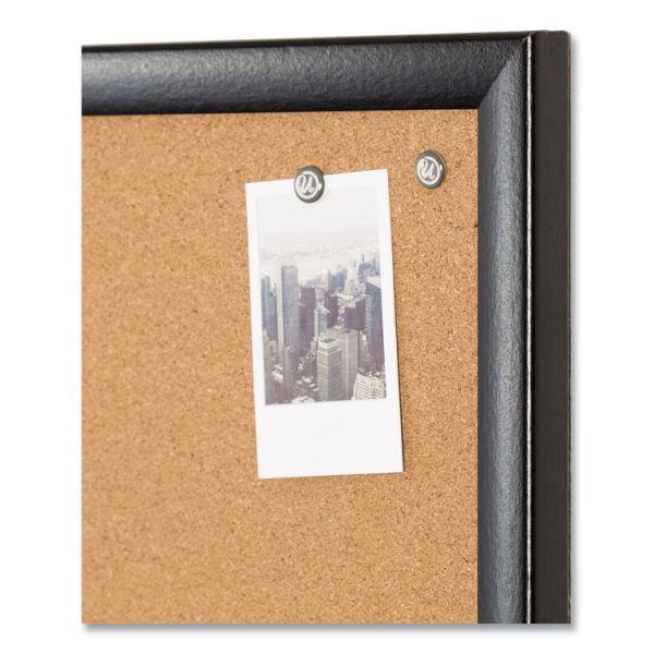 Cork Bulletin Board, 35 x 23, Tan Surface, Black Frame - Image 4