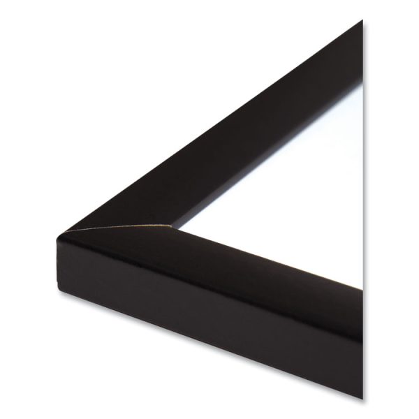 Magnetic Dry Erase Board with Wood Frame, 35 x 23, White Surface, Black Frame - Image 4