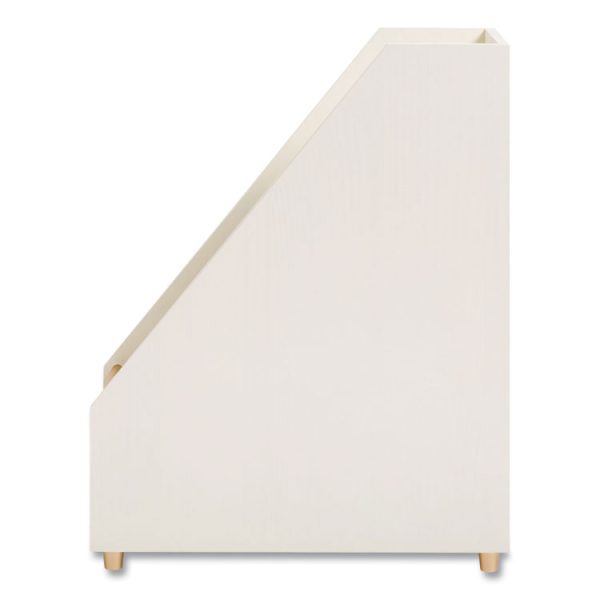 Juliet Magazine Holder, 3.75 x 9.75 x 11.77, White - Image 2