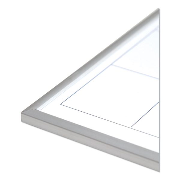 Magnetic Dry Erase Board, Undated One Month, 20 x 16, White Surface, Silver Aluminum Frame - Image 3